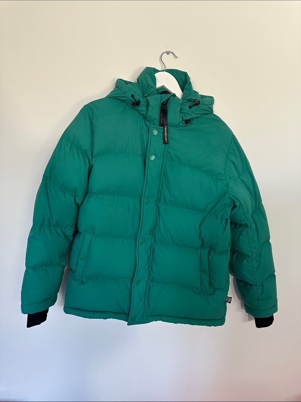 Aritzia The Super Puff Original Puffer Jacket in Green Size Small Like New